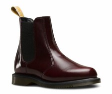 Dr Martens à Enfiler Bottes Flora Cerise Végétalien 24178600 Classic Doc