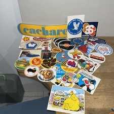 Lot 38 Autocollants Stickers Vintage Divers Nesquik Kickers Camara Marlboro SNCF