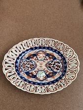 Grand Plat Ovale En Porcelaine