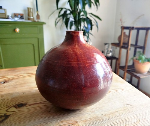 Vase boule grès émaillé - boule, en