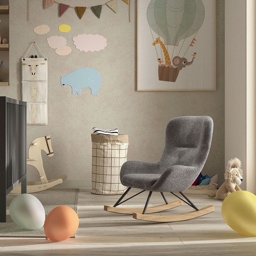 Fauteuil bascule bouclette - fauteuil, à