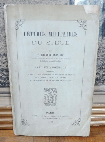 Lettres militaires siège - lettres,