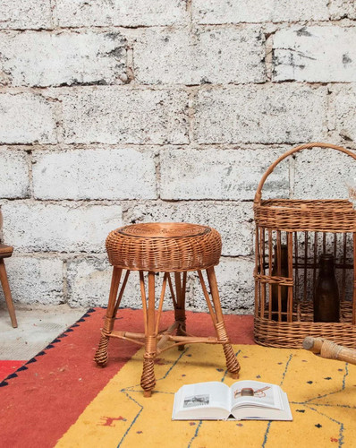 Regis tabouret en osier - regis,,