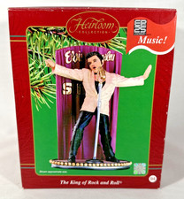 FIGURINE DE NOEL MUSICALE ELVIS PRESLEY - CHANTE ALL SHOOK UP-EPE -USA