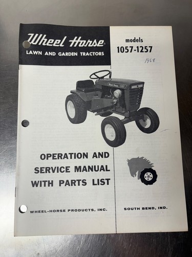 Original wheel horse 1057 1257 - original,