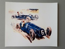 poster: vintage racing cars 