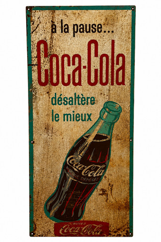 Grande plaque publicitaire - grande,