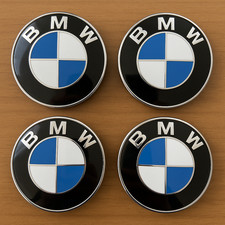 4 BMW emblems hub caps hub cap wheel cover hub cover 68 mm