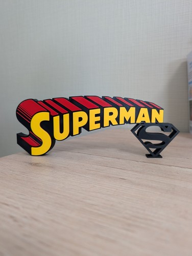 Plaque logo superman - plaque,