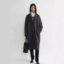 Toteme Women's Camel Classic Wool Double Sided Cocoon Coat