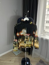 Haut manches longues Aventures des Toiles imprimé abstrait col roulé maille Y...