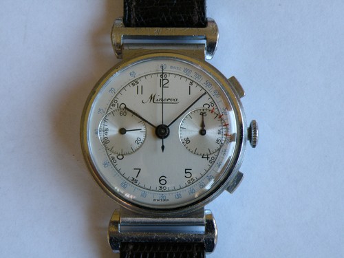 Minerva chronographe lunette - minerva,
