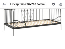 lit avec sommier IKEA 90 sur 200 Modèle Capitaine avec sommier