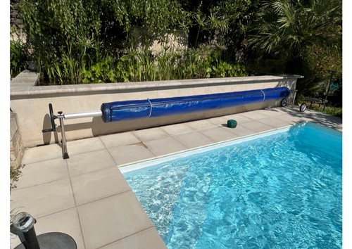 Bâche bulles bleu 9 m - 4,