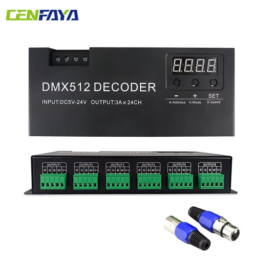 Décodeur dmx512 24ch cenfaya - dmx512,