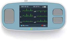 6 Leads Portable ECG Monitor Record ECG & Heart Rate in 6 Channels /OPEN BOX