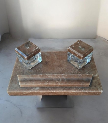 Ancien encrier double - ancien,