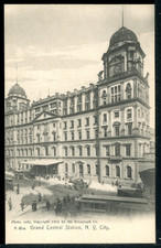 1905 UDB Grand Central Station New York City Historic Vintage Rotograph Postcard