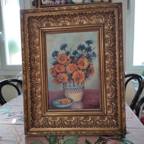 Tableau huile sur panneau