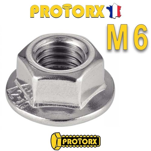Ecrou embase crantée - à, inox