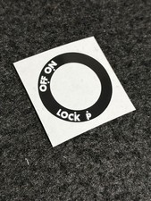 Yamaha Ignition Sticker LOCK