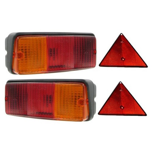 Feux triangles pour - et,