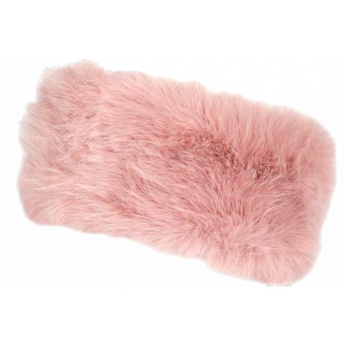 Bandeau fourrure rose pastel - bandeau,