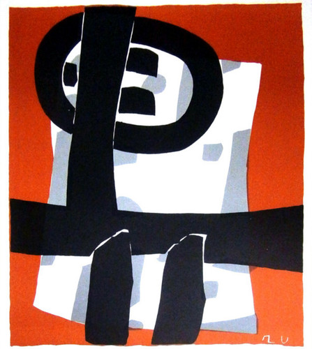 Lithographie raoul ubac 1950 - lithographie,