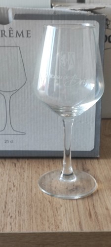 Verre vin suprême - vin, décoré