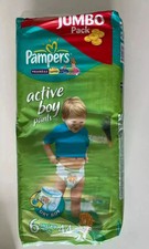 Vintage Diapers Nappies Couche Windeln Pampers Active Boy 2010 SEALED