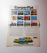 ADVERTISING ADVERTISING WERBUNG ITALIAN CLIPPING 1980 FIAT CAMPER