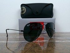 Genuine Ray-Ban RB3025 Black Aviator Sunglasses Never Worn