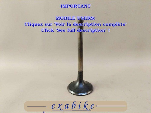 Soupape admission pour - soupape, d'admission