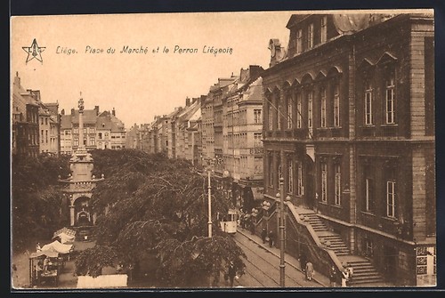 Carte postale liège place du - postale,