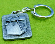 Antique metal keychain