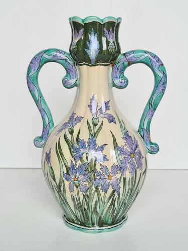 Saint clément vase faience - saint,