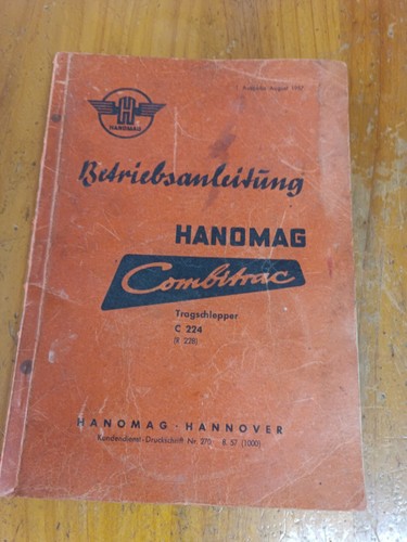 Hanomag 224 r228 - 224, operating