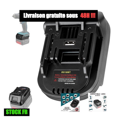 Adaptateur batterie bosch 18v - batterie,