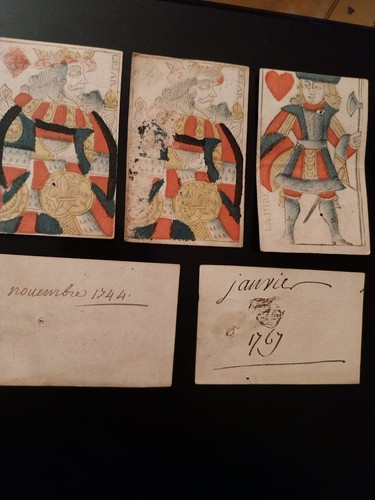 Carte jouer jeu ancien - à,