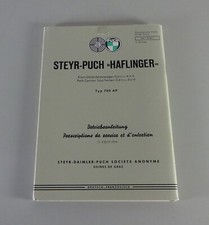 Operating Instructions Steyr-Puch Haflinger 700 AP Off-Road Vehicle Swiss Army 1970