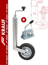 Roue jockey remorque 48mm