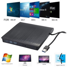Lecteur CD DVD Externe Graveur USB 3.0 DVD Externe Portable RW/ROM Player Reader