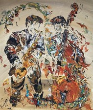 Peinture Tableau Musiciens