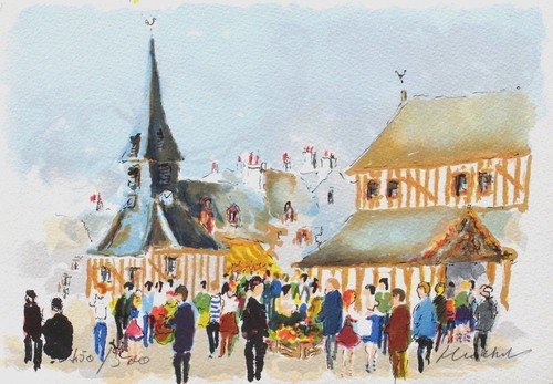 Urbain huchet lithographie - huchet,