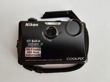 Nikon Coolpix S1100pj 14 MP Digital Camera 5x Wide Angle-projector NO CHARGER