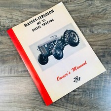 Massey Ferguson Mf 35 Diesel Tractor Operators Owners Manual Maintenance
