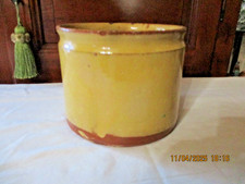 POT À GRAISSE TERRE CUITE VERNISSÉ ART POPULAIRE XIX SUD-OUEST- H 12,5-D 15,5cm