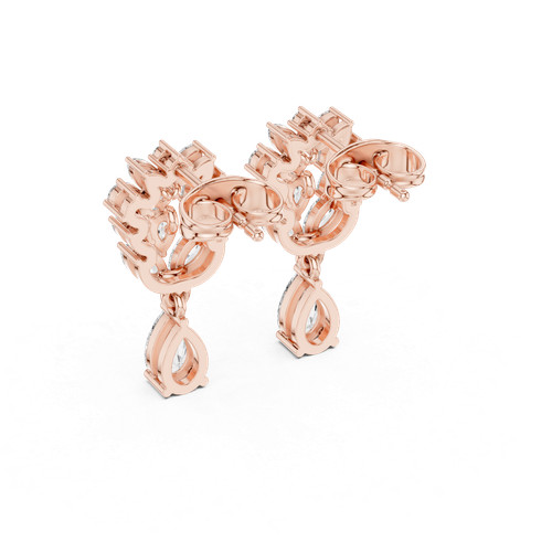 Poire p diamant or - 24,