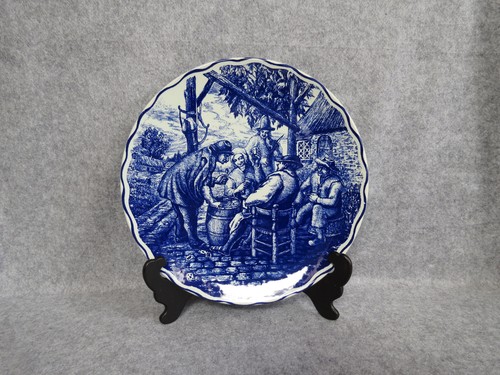 Plat rond delfts - rond, faïencerie