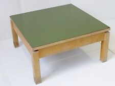TABLE BASSE CARREE FORMICA KAKI 1950 VINTAGE ROCKABILLY VTG 50's COFFEE TABLE #1